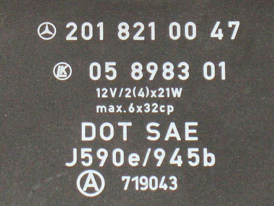 Intermittenza di lampeggio MERCEDES BENZ W124 W201 2018210047