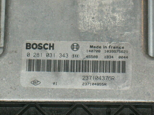 ECU RENAULT MEGANE SCENIC 1.6 0281031343 237104376R EDC17C42