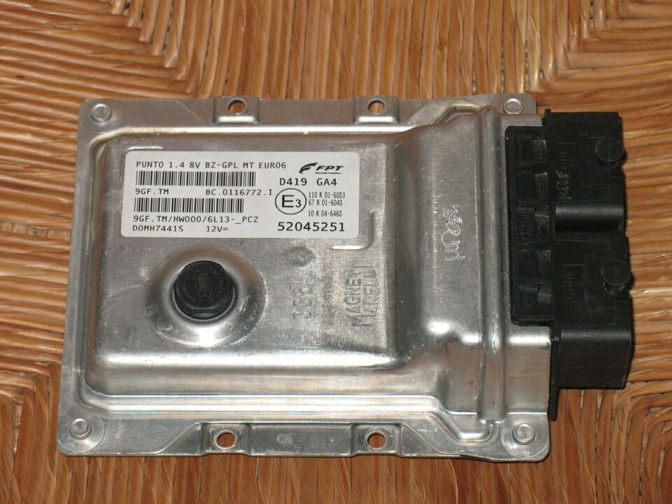 ECU Fiat Punto 1.4 BZ-GPL EURO6 FPT 52045251 9GF.TM HW000