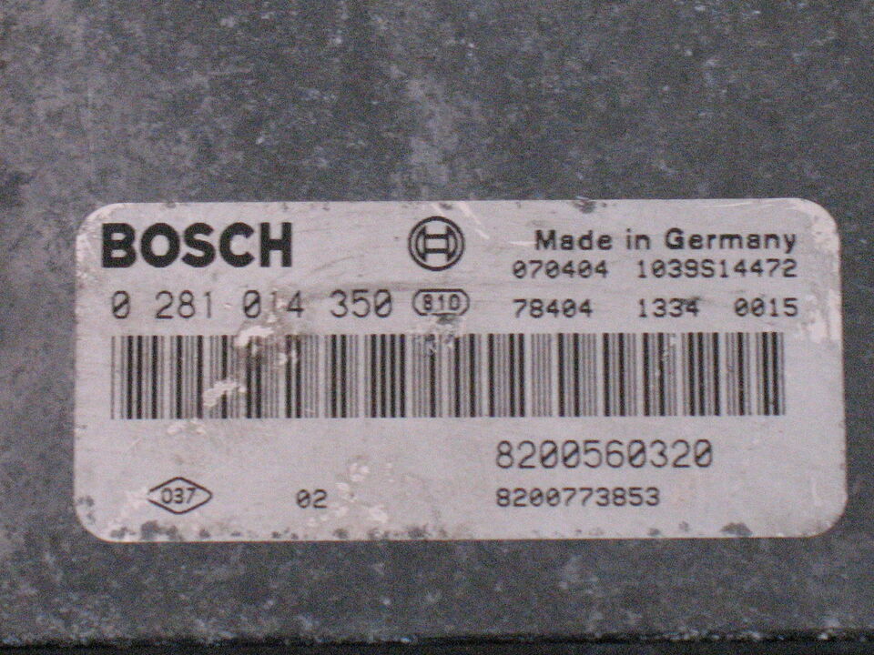 ECU RENAULT KOLEOS BOSCH 0281014350 8200560320 8200773853 EDC 16CP33-6.2