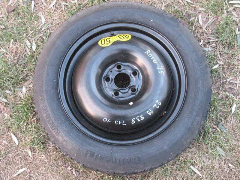 Ruotino di scorta 5 fori Rover 75 MG ZT misure 125/90 R16 98M