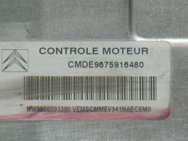 ECU PEUGEOT 207 208 C3 VALEO V34.1 CMDE9675916480 HW 9666591380