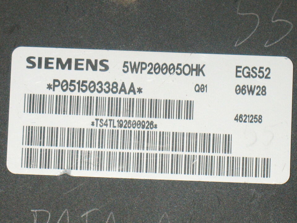 CHRYSLER 300C 3.0 CRD AUTOMATIC 5WP20005OHK P05150338AA EGS52