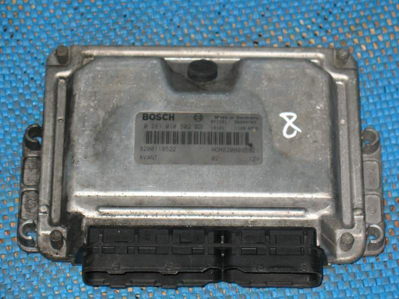 ECU RENAULT MEGANE KANGOO 1.9 0281010502 8200118522 EDC 15VM+ 2.V7