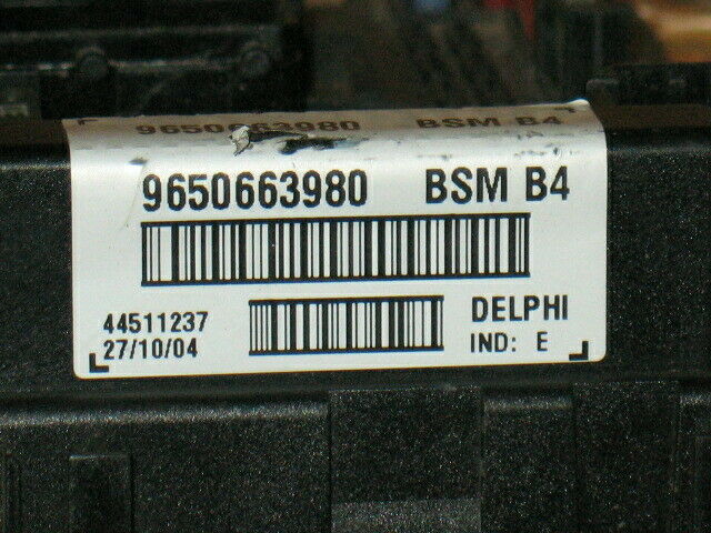 Ecu peugeot sitroen bsm b4 9650663980 44511237 delphi