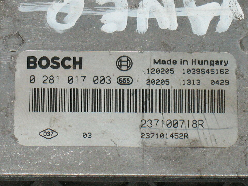 ECU Vivaro CDTI Traffic 2.0 DCI 0281017003 237100718R EDC 17C11-3.30