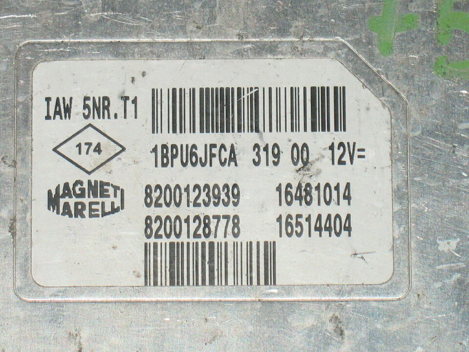 ECU CLIO TWINGO 1.2 IAW 5NR.T1 8200123939 8200128778