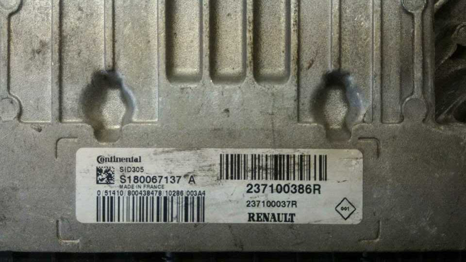 Ecu RENAULT MEGANE 1.5 DCI S180067137 A 237100386R 237100037R Sid305