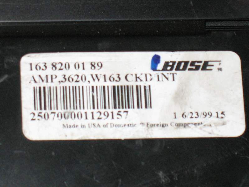 Ecu audio amplifier mercedes w163 ml, Bose, 1638200189