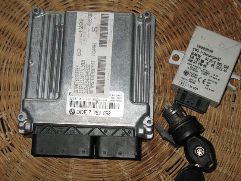 KIT CON CHIAVE BMW E45 BOSCH, 0281011122 , MODULE 61356905666