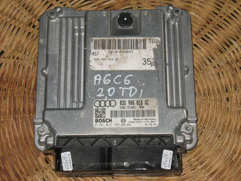 ECU AUDI A6 2.0tdi EDC16U31 BOSCH 03G906016GC 0281012169 EDC 16U31-4.82