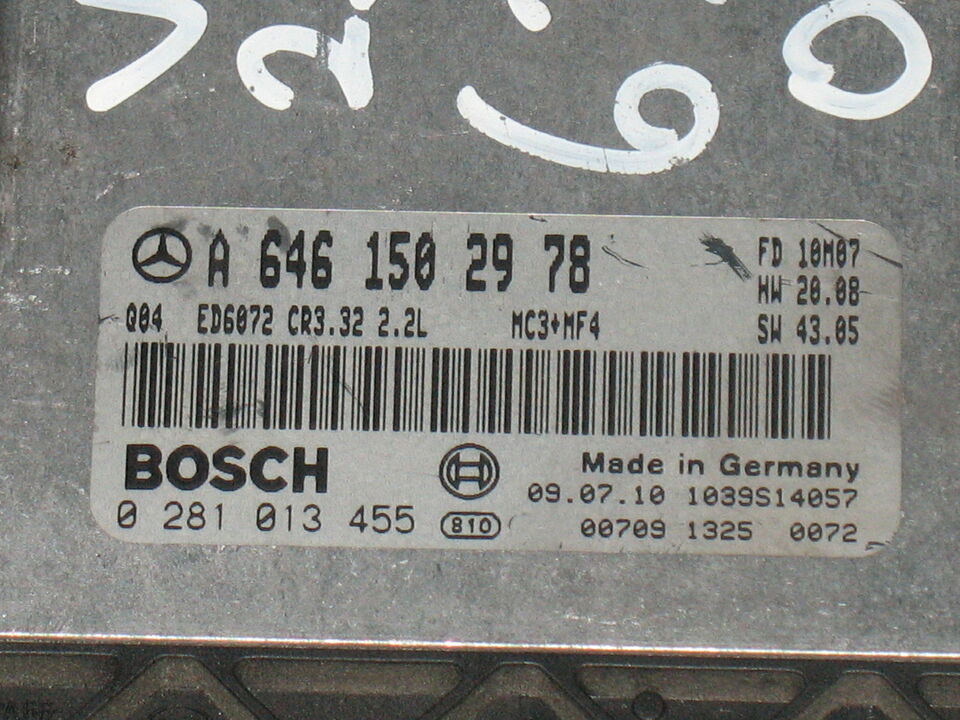 ECU MERCEDES VITO VIANO 115 0281013455 A6461502978 CR3.23