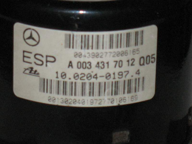 ABS ESP Pumpa Mercedes SLK 200 SLK 230 SLK 320 A1705450132