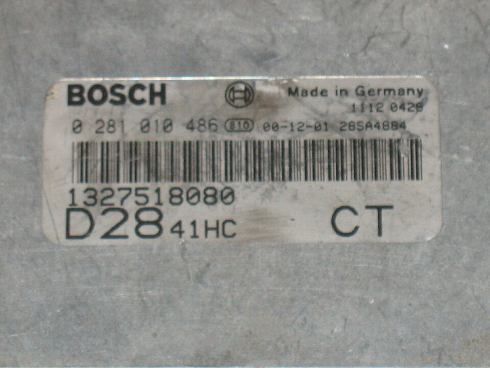 ECU FIAT DUCATO Boxer 2.8 jtd 0281010486 D2841hc ct EDC 15C7-2.22