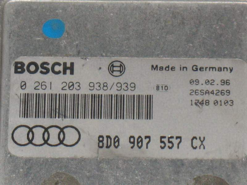 ECU AUDI A4 1.8 8D0907557CX 0261203938/939 0261203938 0261203939