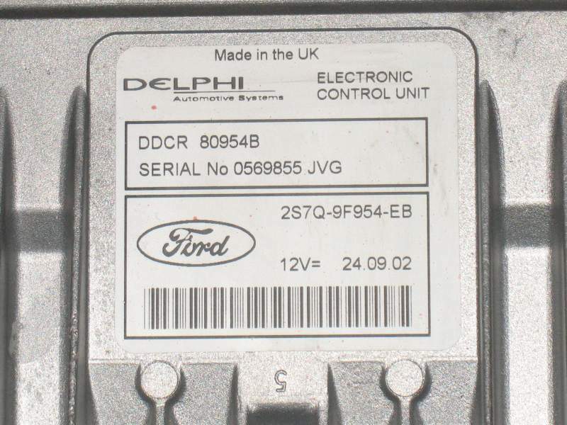 ECU FORD MONDEO 2.0 TDCI 2S7Q-9F954-EB 2S7Q9F954EB DDCR 80954B