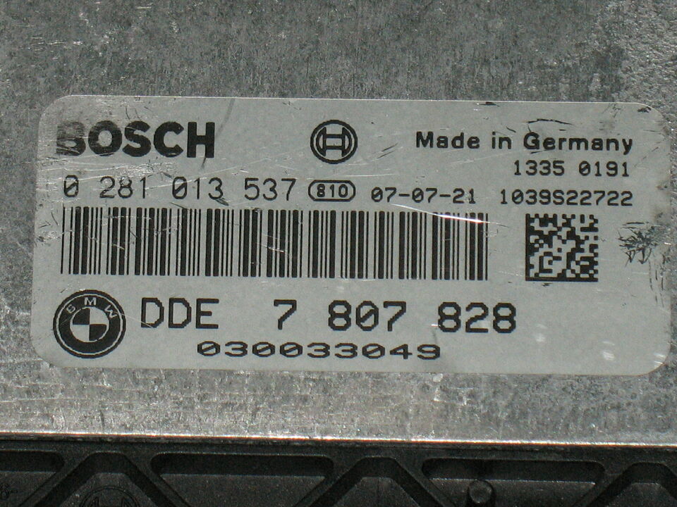 ECU BMW 1.8 D BOSCH 0281013537 DDE 7807828 EDC17C06