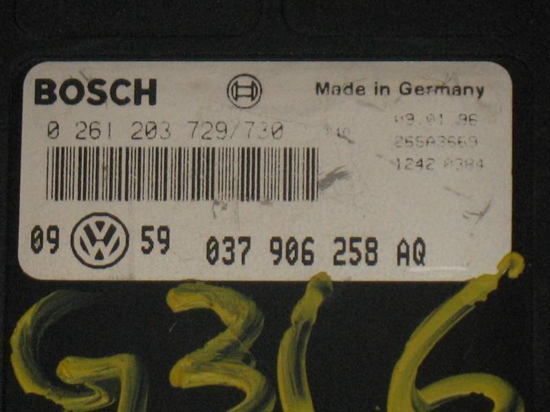 ECU BOSCH 0261203729 037906258AQ 0261203730 VW GOLF 3