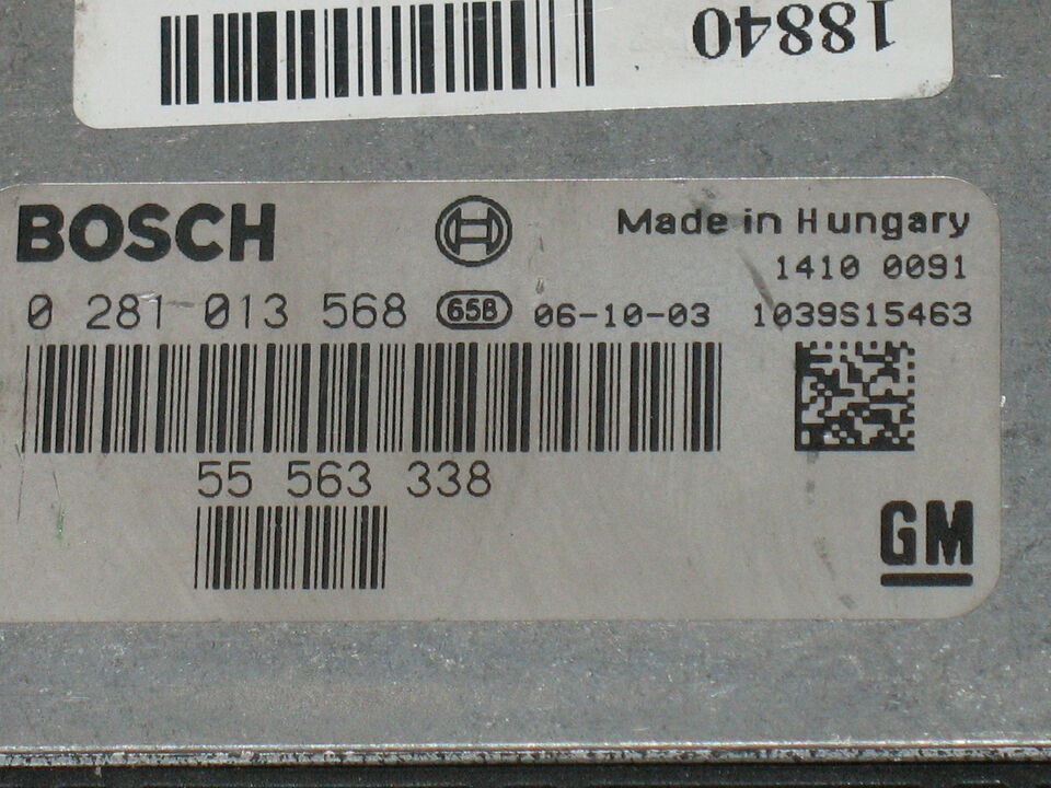 ECU OPEL SAAB 9-5 1.9 TID 05-09 55563338 BOSCH 0281013568