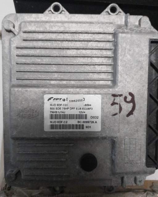 ECU Fiat 500 1.3 MJD6F3 8DF.C2 HW04P 3545-B595 FPT 51862559