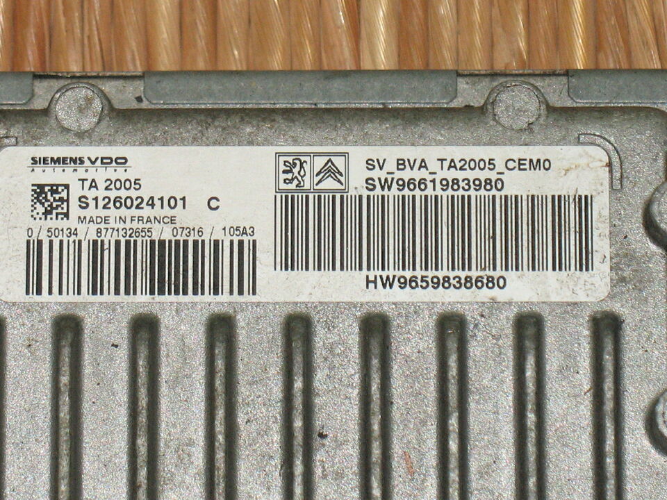 ECU cambio CITROEN PEUGEOT SIEMENS S126024101 C 9661983980