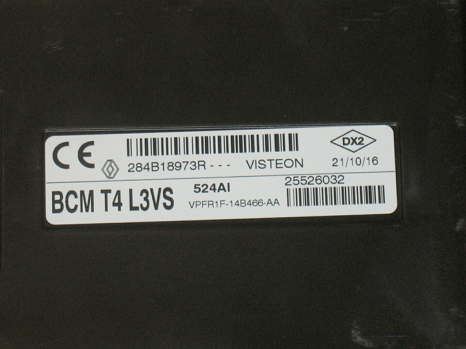 BCM Body Control Module Renault Twingo III / Smart ForFour II (453) | VISTEON T4 L3VS / L4VS | 284B18973R