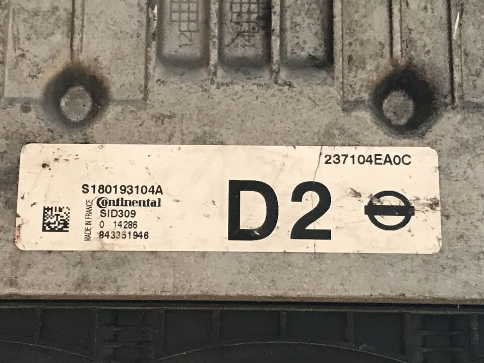 ECU QASHQAI 1.5 DCI S180193104A 843351946 237104EA0C SID309