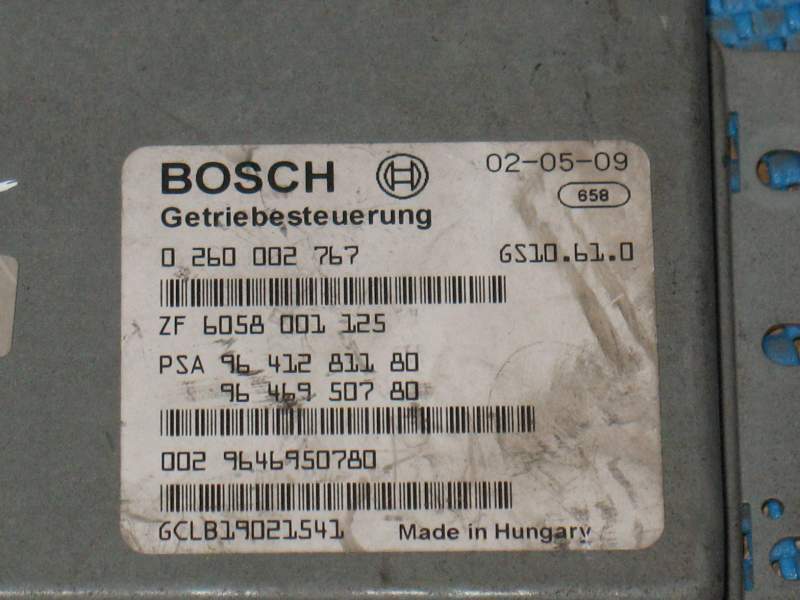 ECU CITROEN C5 2.2 HDI BOSCH 0260002767 9641281180