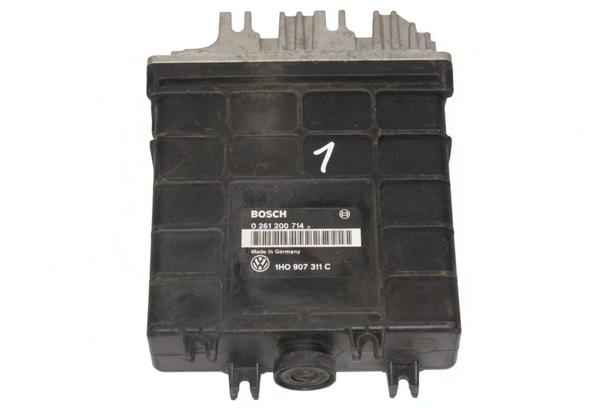 Ecu volkswagen golf vento passat 1.8 bosch 0261200714 1h0907311c