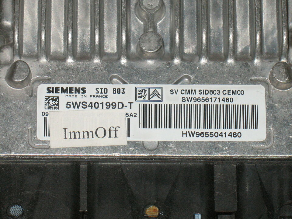 ECU PEUGEOT CITROEN C5 5WS40199D-T SID803 HW9655041480
