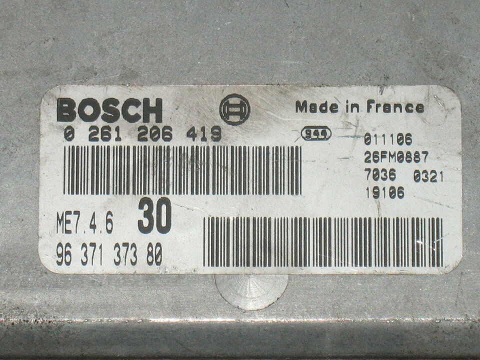 ECU CITROEN C5 3.0 V6 0261206419 9637137380 ME7 4.6