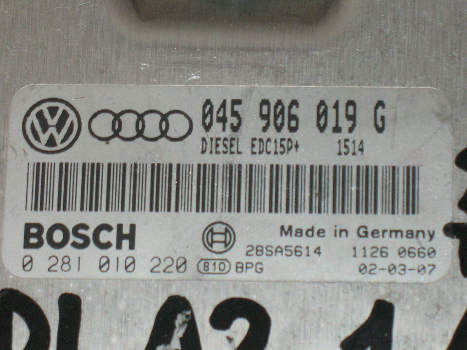 Ecu centralina vw audi a2 1.4 tdi bosch 0281010220 045906019g