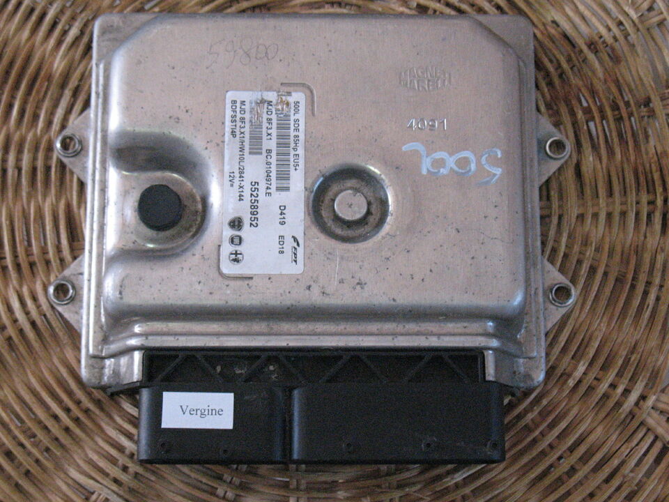 ECU FIAT 500 85HP HW10L MJD 8F3.X1 FPT 55258952 BC0104974E