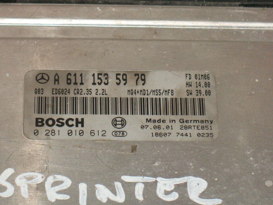 ECU A6111535979 0281010612 Sprinter 2.2 BOSCH EDC15C6 HW14 CR235