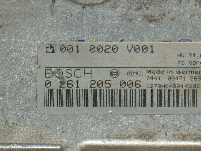Ecu centralina smart fortwo 700 0261205006 0010020v001 MEG1.1