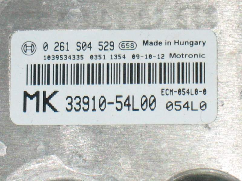 ECU ME17 9.51 SUZUKI SX4 1.6 BOSCH 0261S04529 3391054L00