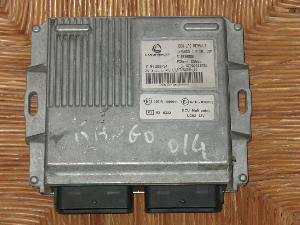 ECU KANGO GPL LPG 1.6 616698000 SW:RE202044G34 HD:511000/34