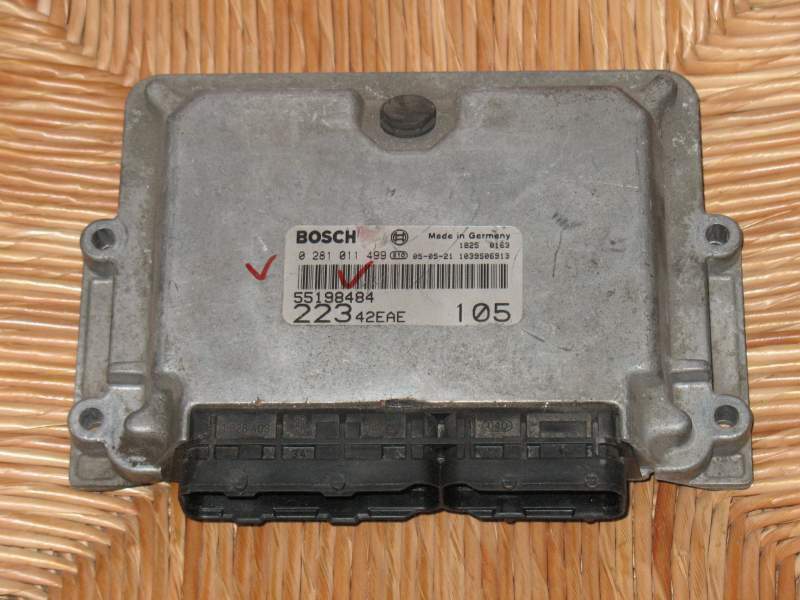 ECU FIAT DOBLO 1.9 JTD 0281011499 55191195 55198484 EDC 15C7-2.11