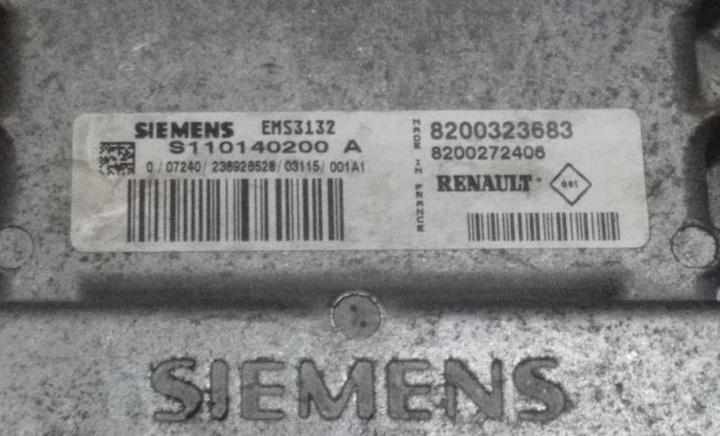 ECU RENAULT S110140200A 8200323683 8200272406 EMS3132