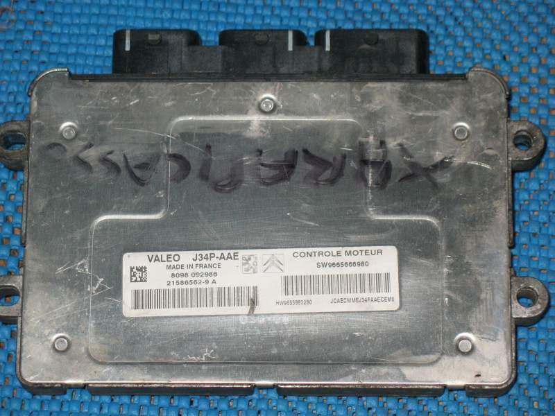 ECU CITROEN PEUGEOT VALEO J34P-AAE SW 9665666980 HW 9655883280