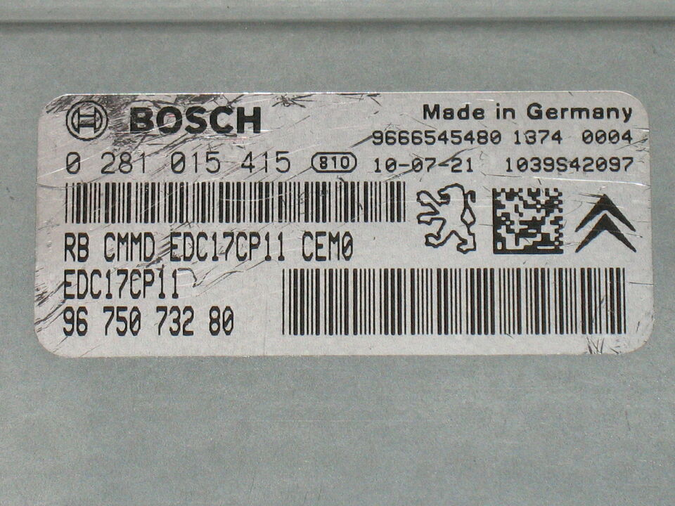 CITROEN C5 PEUGEOT 407 3.0 V6 EDC17CP11 0281015415 9675073280