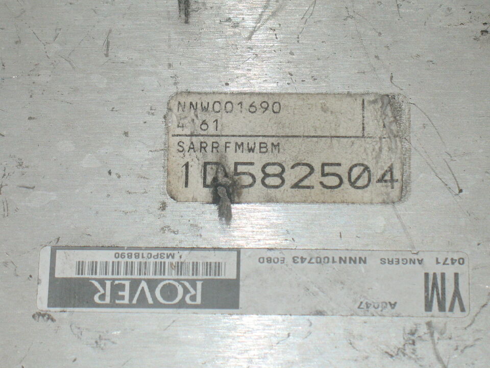Ecu ROVER 45 25 MG ZR 1. 4 16V 00-04 ECU NNN100743 YM