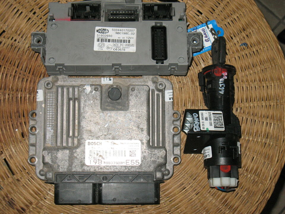 KIT Fiat Bravo ECU BOSCH 0281014454 BSI: MARELLI 51802930