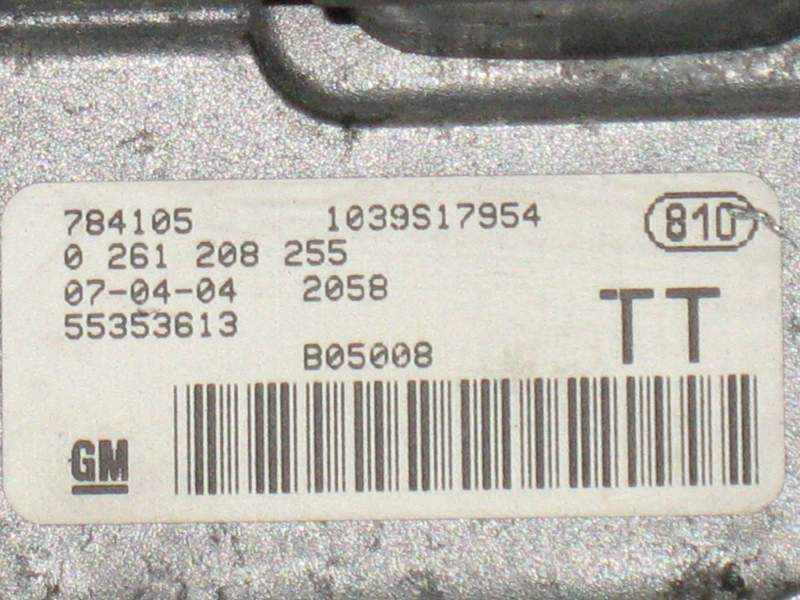 ECU Meriva Z14XEP 0261208255 OPEL CORSA ASTRA 1.4 55353613 TT
