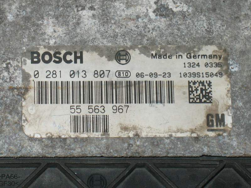 ECU SAAB 9 3 1.9 GM 55563967 BOSCH 0281013807 EDC16C9 3.81