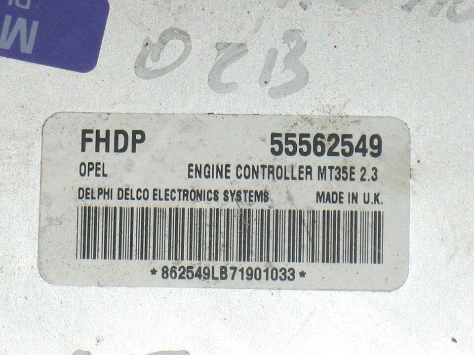 Ecu centralina opel astra h zafira b fhdp 55561172 mt35e 2.3