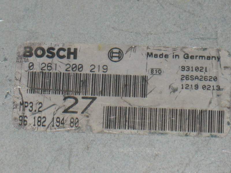 Ecu citroen peugeot bosch 0261200219 9618219480