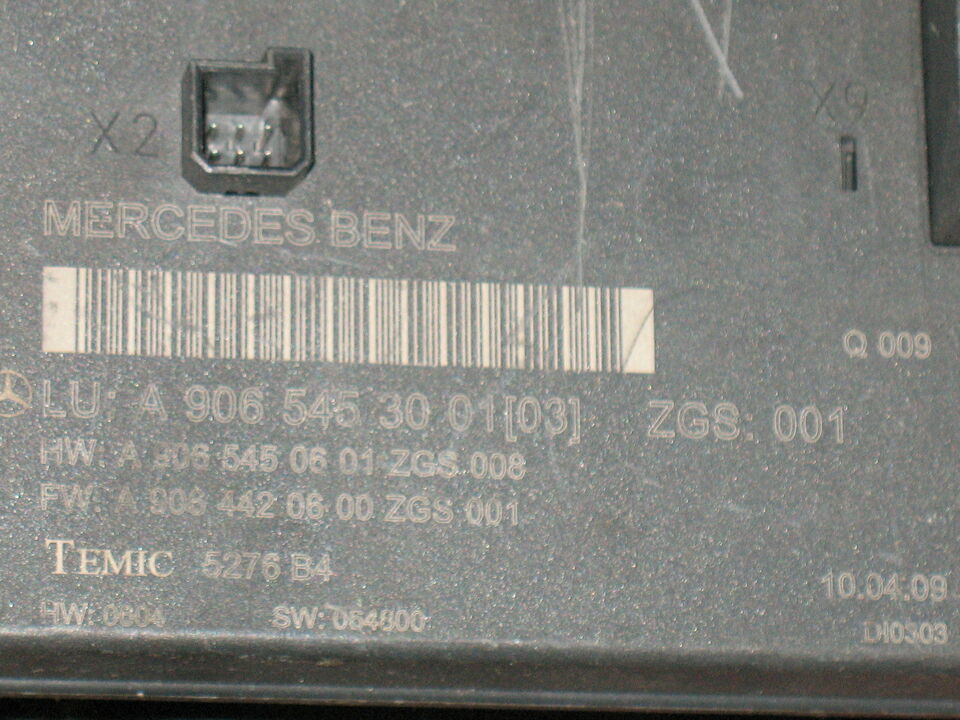 MERCEDES CRAFTER TEMIC A9065453001 5276B4 A9065450601