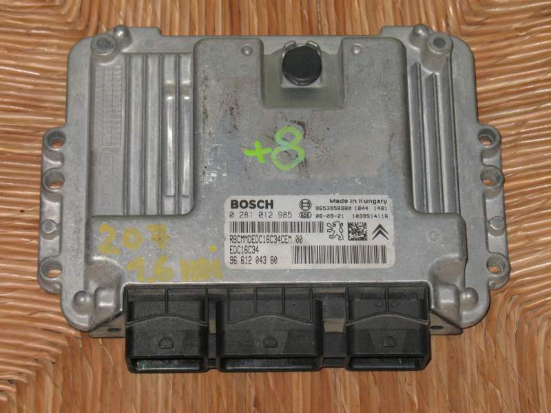 ECU CITROEN PEUGEOT 207 1.6 HDI 0281012985 9661204380 9653958980 EDC 16C34-4.11