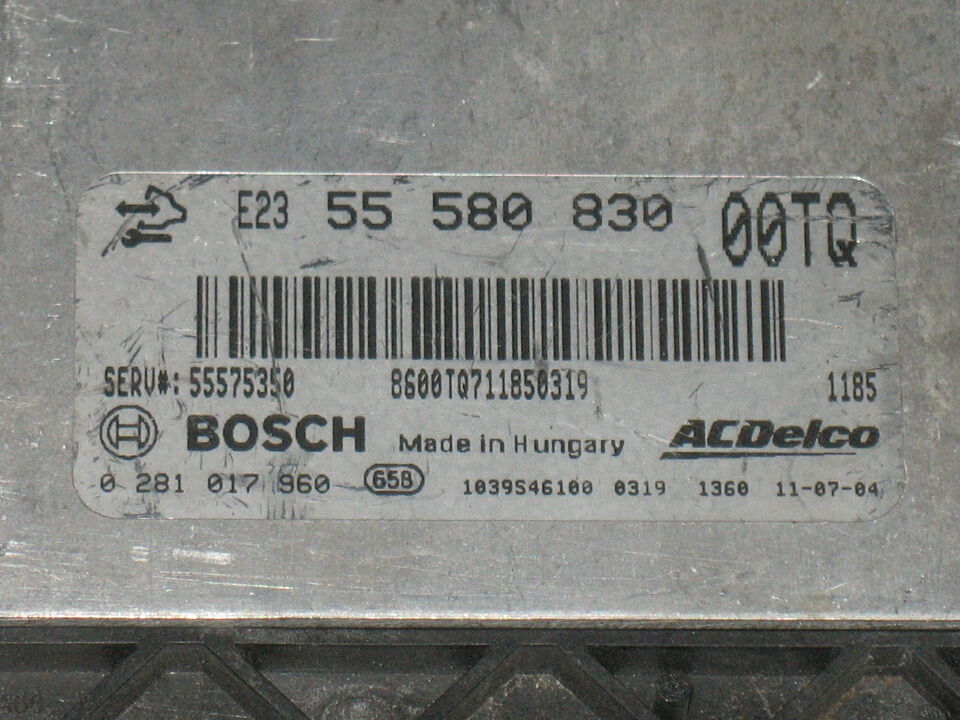 ECU CORSA 1.3 CDTI 55580830 55575350 BOSCH 0281017960 EDC 17C18-3.15